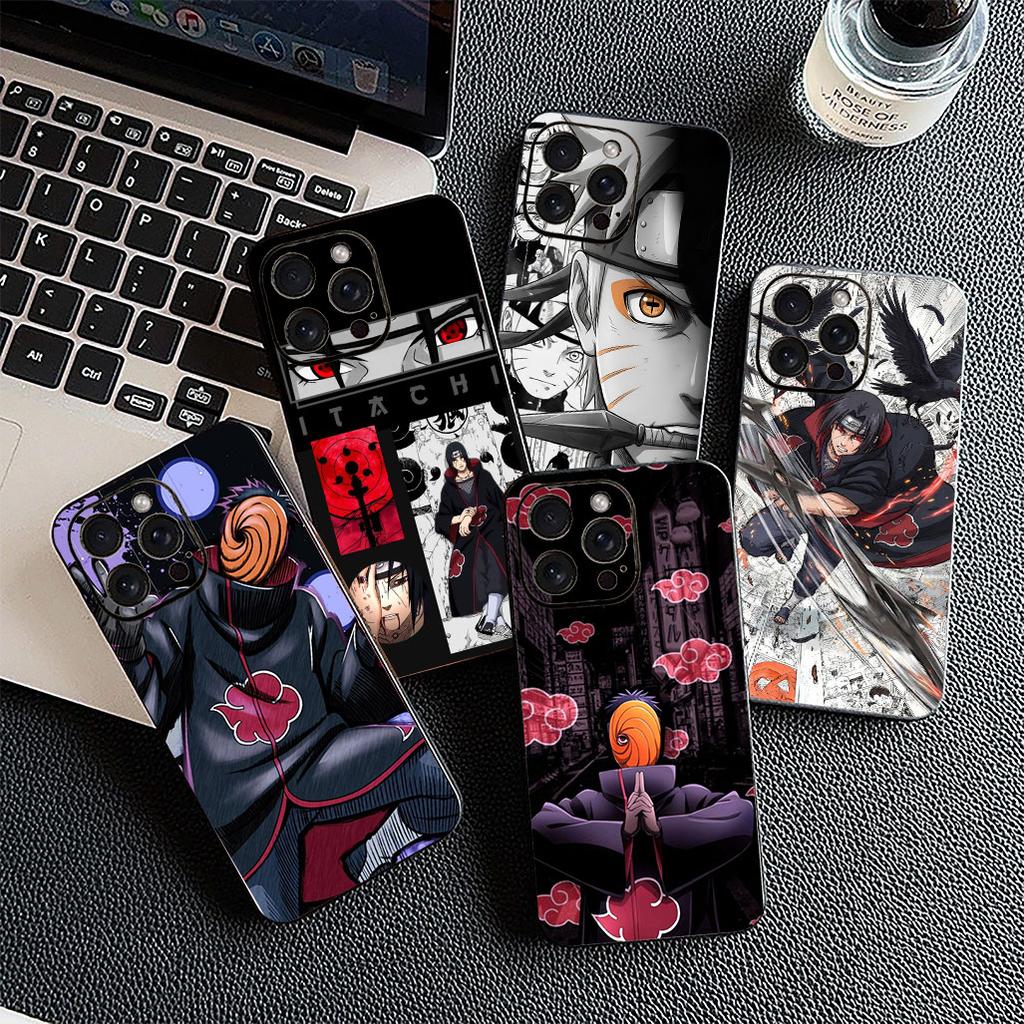 for Apple iPhone 12 13 Pro Max Mini ProMax X XR Air 13Pro XS Phone Cover Soft Case Obito Uchiha Itachi Tobi Akatsuki Narutos