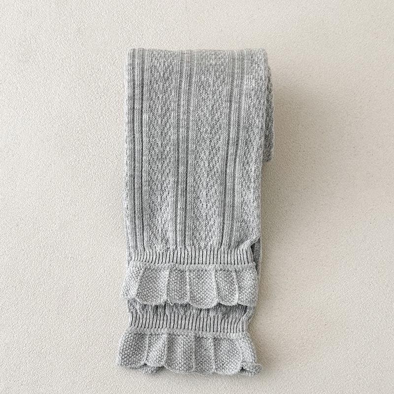 Stylish Baby Layered Wheat Ear Lace Pants & Socks Set for Spring/Autumn