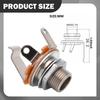 1/4 Inch Female Guitar Input Jack, 6.35mm Mount Jack for Guitars Bass Electric Instruments