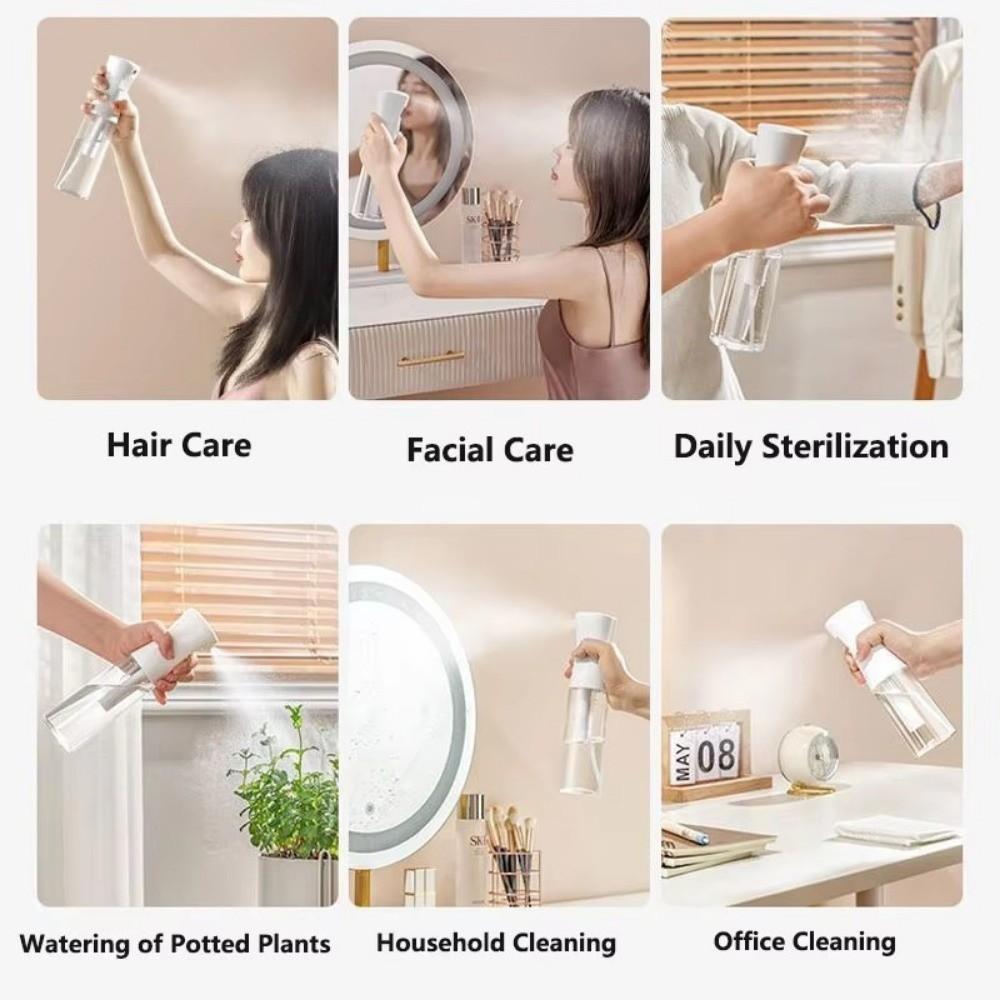 200/300/500ml Barber Water Sprayer High Pressure Refillable Bottle  Hair Care