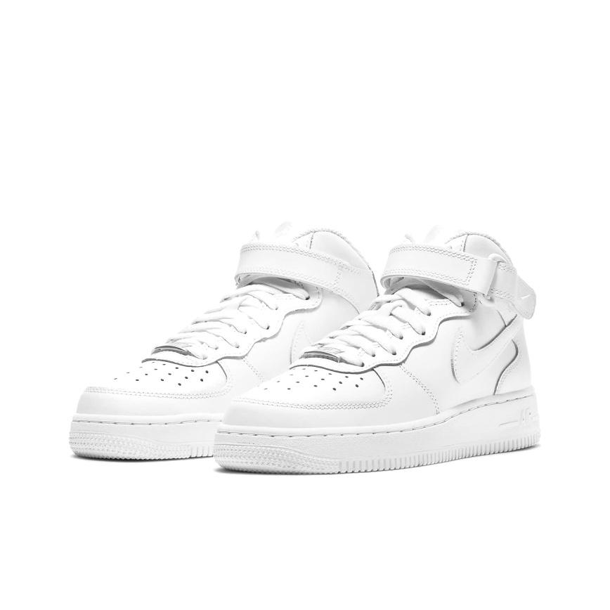 Nuevo Nike Air Force 1 Mid LE Triple Blanco GS DH2933-111