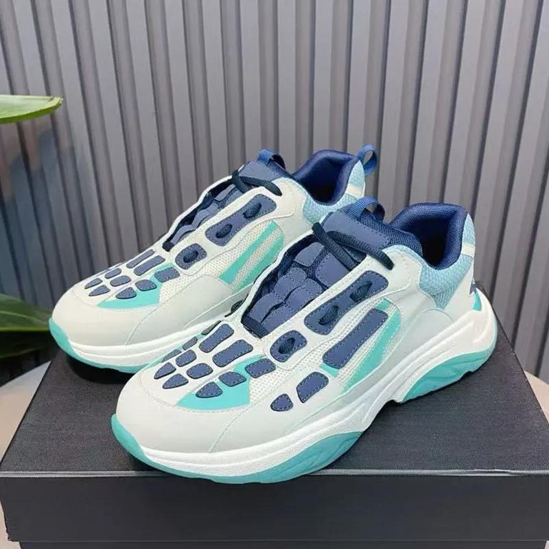 Fashion Dad Shoes Women'S Platform Thick Sole Sports Casual  New Leather White Lightweight Heeled Sneakers
