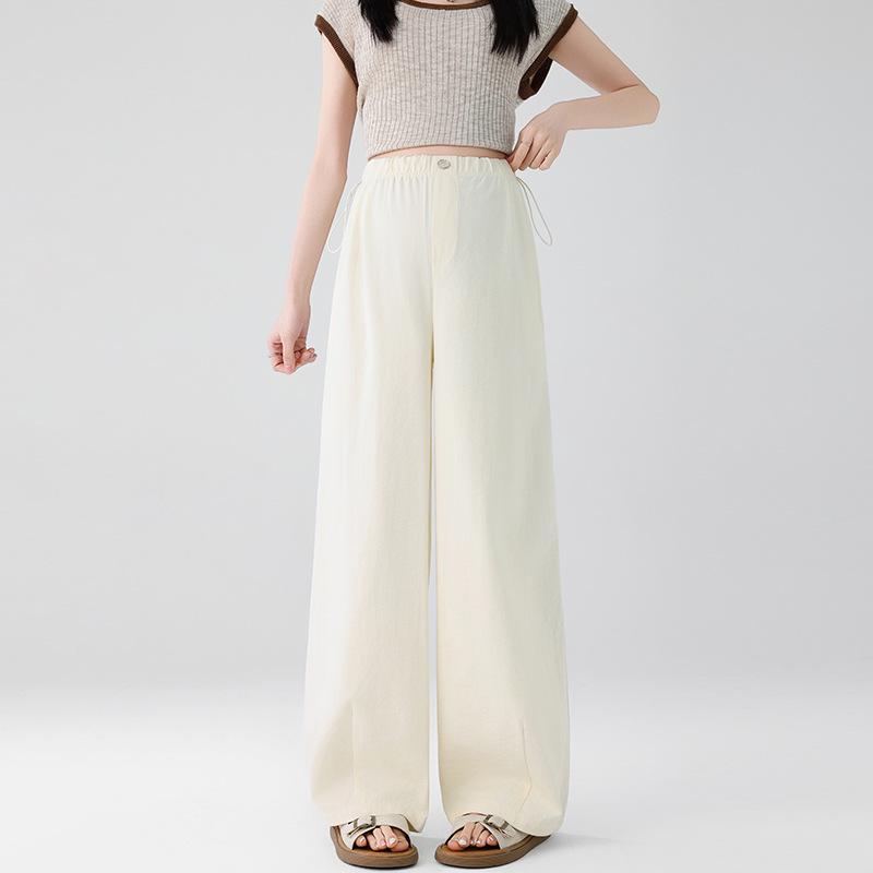 

2025 Spring Maternity Wide-Leg Pants - Lightweight, Non-Constrictive Belly-Friendly Long Pants 3XL абрикосовий