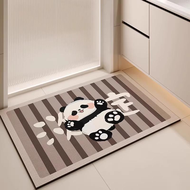 Anti-Slip Diatomaceous Earth Bathroom Mat: Water-Absorbent, Dirt-Resistant & Easy-to-Clean 40x60cm