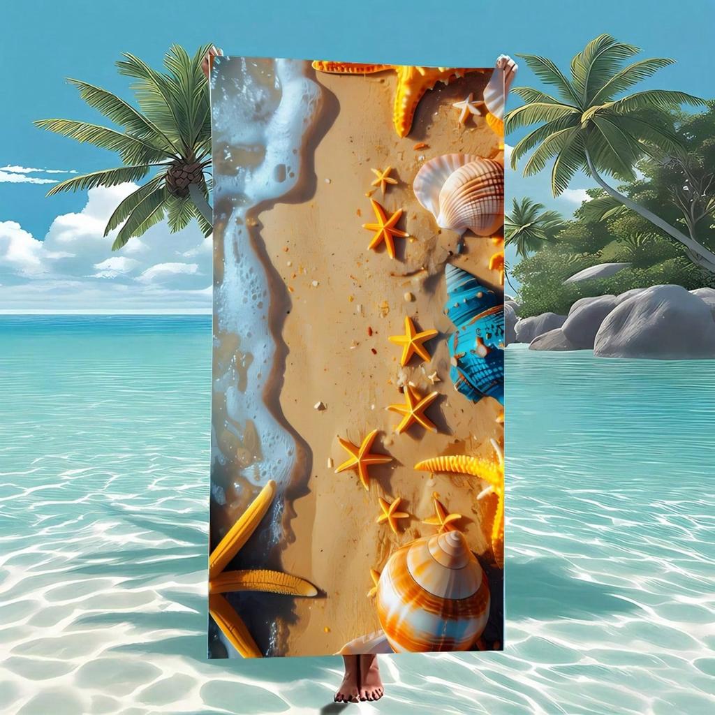 Toalla de Playa de Fibra Ultrafina de Secado Rápido,Tamaño Extra Grande,Amigable con la Piel,Protección Solar,Anti-Arena,Buena Absorción de Agua