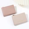 New Solid Color Fashion Bar Embossed Women's Wallet, High Quality Short Women's Wallet