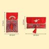 New Year Blessing Words 2025 Money Pocket Brocade Cloth Tassel New Year Money Bag  Chinese Wedding