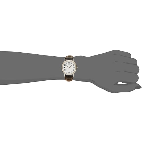 Citizen Q&Q Watch Analog Waterproof Date Leather Strap D021-304 Women's White