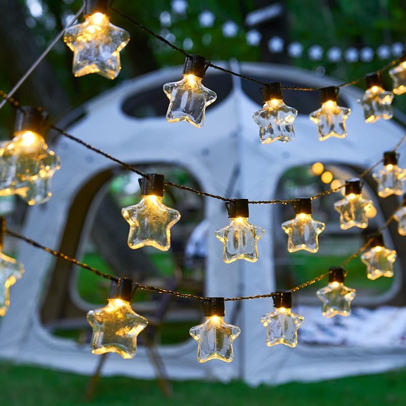 Outdoor Starry Globe Solar Lights for Tents, Markets, and Courtyards