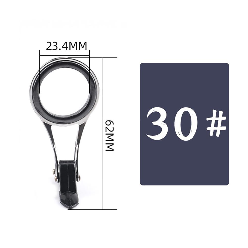1Pcs Stainless Steel Fishing Rod Pole Line Guides Folding Guide Ring Wearproof Eye Ring Fishing Tackle Accessories Durable