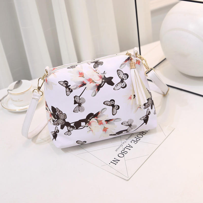Buy 2 Color Summer Flowers Women Shoulder Bag Spring PU Bag Crossbody