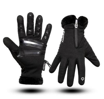 Cycle Gloves Water Repellent Thermal Ski Fur Cuffs Bike Sailing Riding Working Running Glove