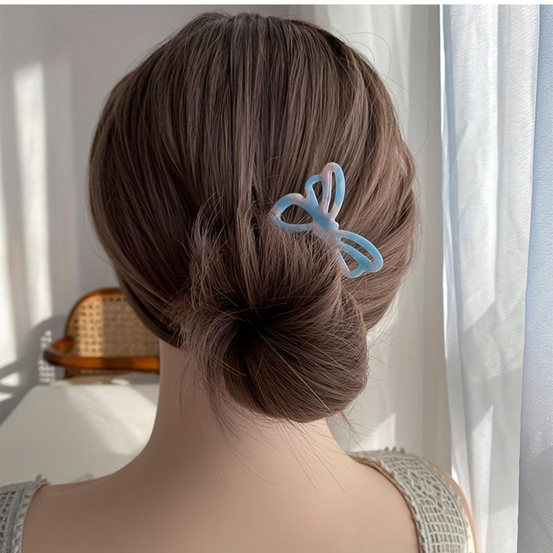 Leopard Hair Fork Head Plate - Elegant Retro Hairpin for Back Head, Simple Chic Hair Accessory for Women, Hair Styling Tool with Secure Grip