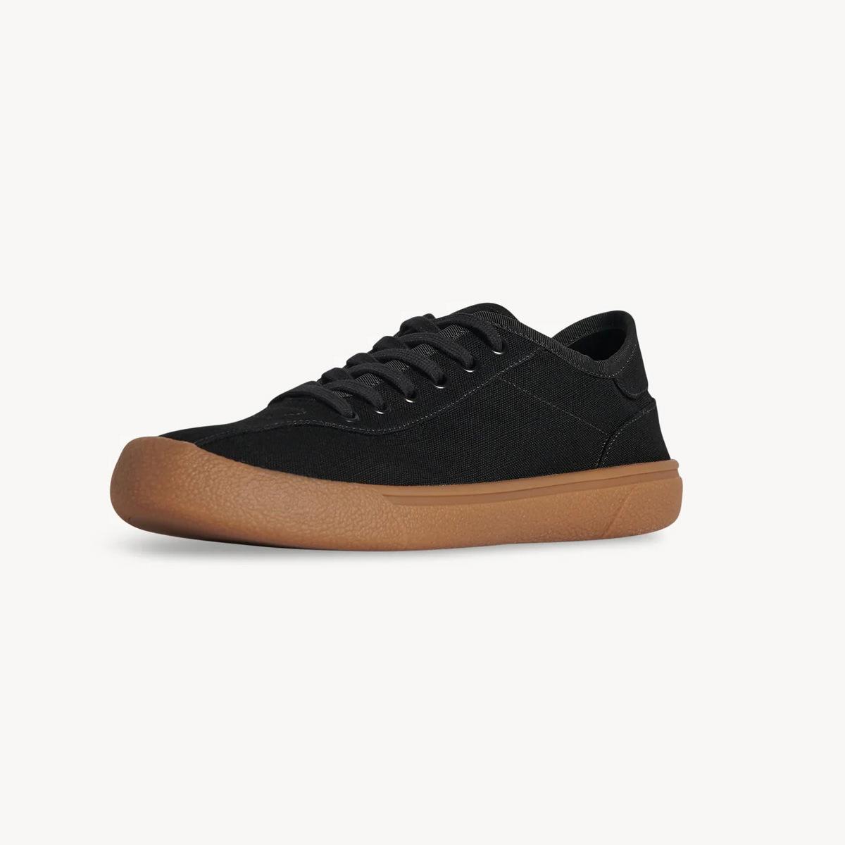 

Весенне-летние минималистичные парусиновые повседневные туфли, легкий роскошный нишевый дизайн, спортивная обувь может быть кожаной женской обувью 39 чёрный