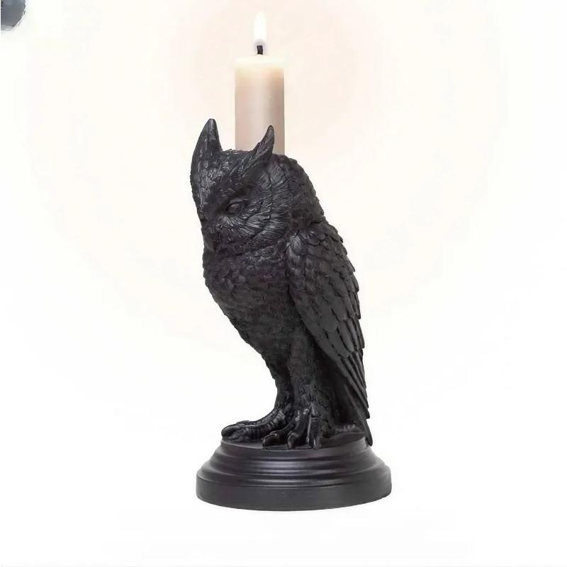 Halloween Gothic Candlestick Antique Style Home Ornament
