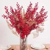 1PCS Christmas Red Berry Bouquet Fakes Plant For Home Vase Decor Xmas Tree Ornaments New Year Party Living Room Decoration