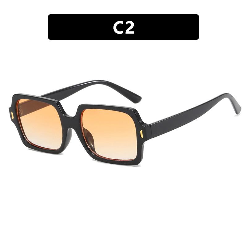 Square Vintage Sunglasses Men Women Brand Designer Irregular Sun Glasses Fashion Retro Outdoors Shades Rivet Oculos De Sol