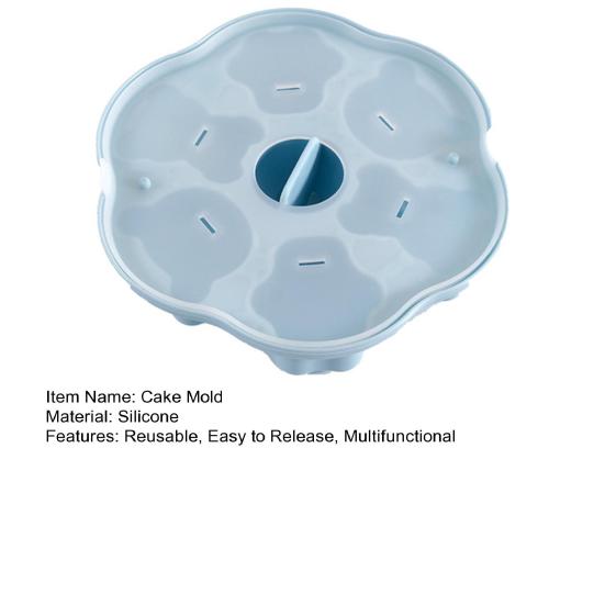 Cake Mold Easy Demoulding Heat-resistant Reusable Cute Bear Shape BPA Free Baking Animal Cookie Steamed Cake Mould for Kitchen