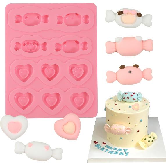 1 Pcs Hexagonal Star Chocolate Silicone Mold, 3D Star Candy Fondant Mold, Suitable for Holiday Party Cake Decoration, Cupcake Toppers, Cookies,