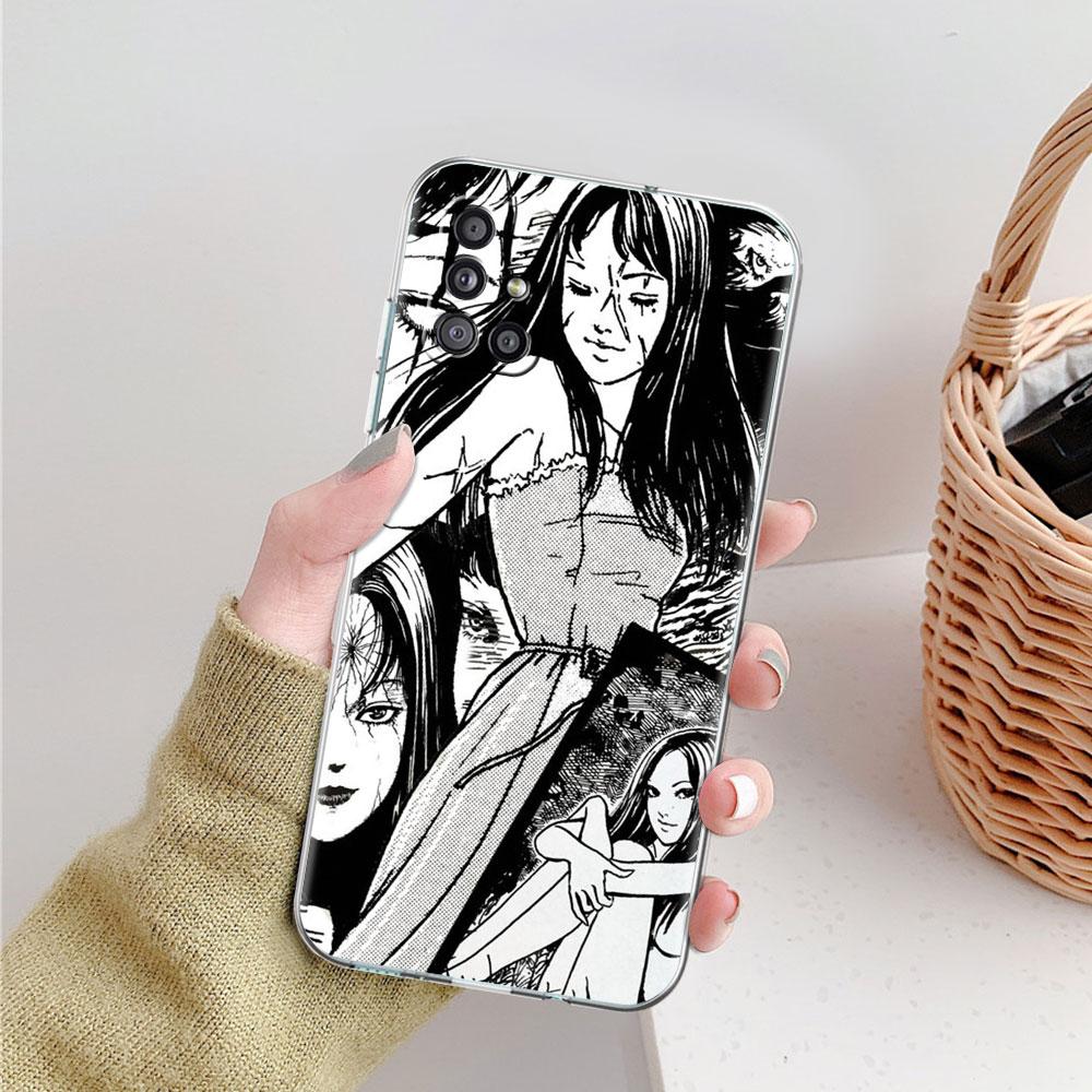 Soft Phone Case For Samsung Galaxy A51 A21s A71 A12 A31 A52 A41 A32 A02s A11 A72 A52 Clear Back Cover Funda Junji Ito Tomie Tees