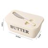 Butter Storage Box with Knife and Lid - Large Capacity, Food Grade PP, Refrigerator Organizer