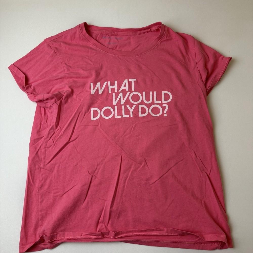 Draper James Women’s ; Large “What Would Dolly Do” Graphic Tee Unisex T-Shirt XL