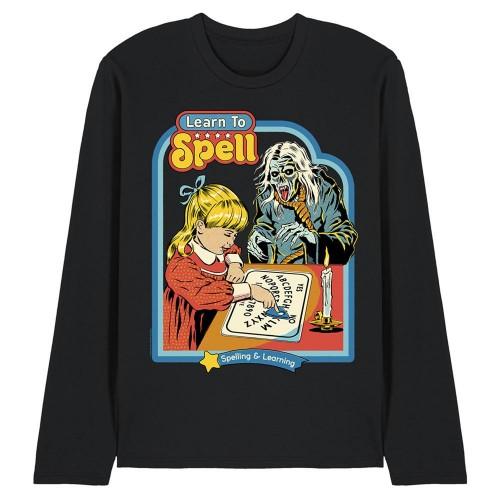 Steven Rhodes Unisex Adult Learn To Spell Long-Sleeved T-Shirt