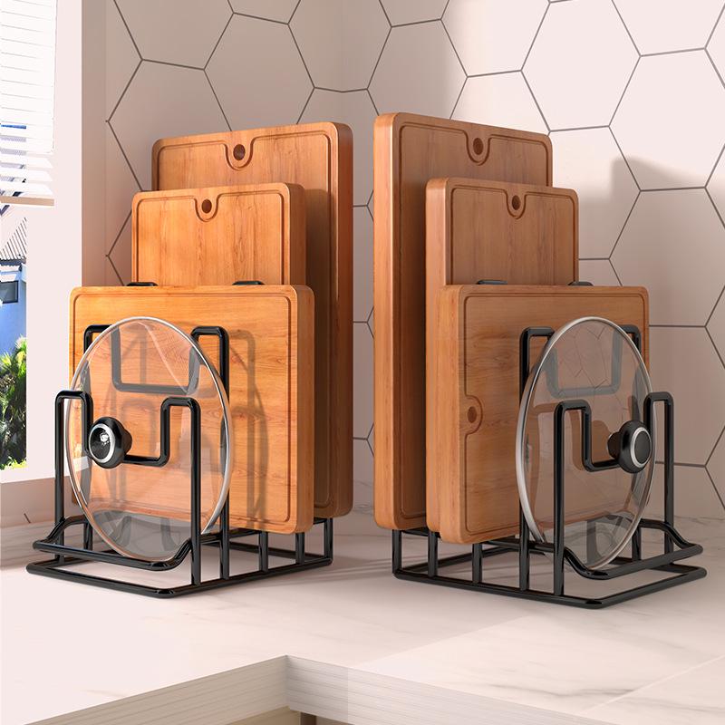 Multi-layer Kitchen Rack for Cutting Boards, Chopping Boards, and Pot Lids