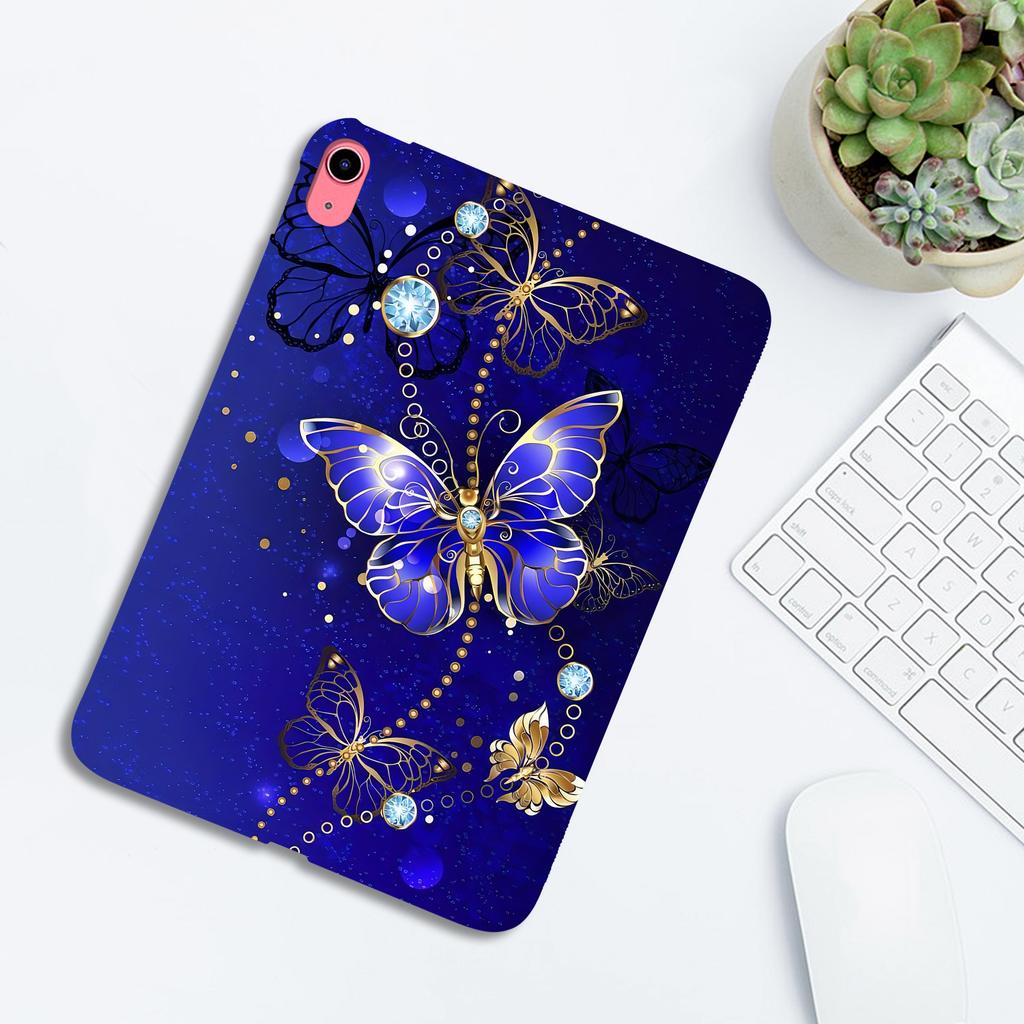 Für iPad (2025)/10.9 (2022) TPU Hülle Musterdruck Schlanke Tablet Schutzhülle