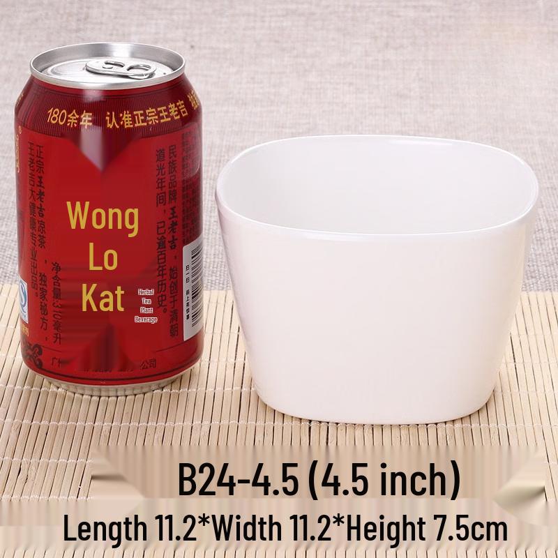 Weiße Melamin-Imitation Porzellan Konische Schüssel