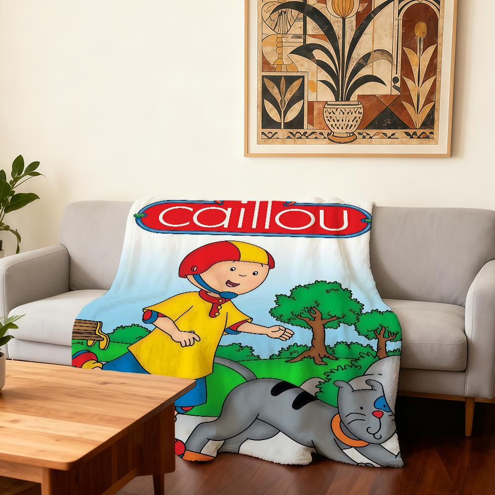 Couverture Cartoon C-Caillou Super Chaude Confortable Couverture Jetée en Peluche Enfant Maison Canapé Chambre à Coucher Cadeau