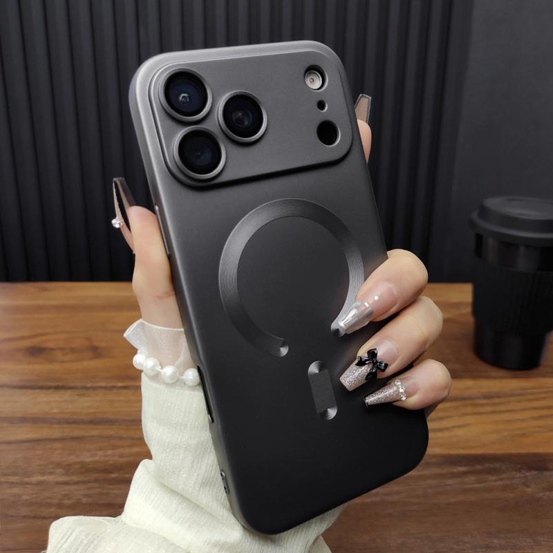 Soft TPU Case For 17 16 15 14 13 12 11 Pro Max 15Pro 14Pro 13Pro IPhone15 IPhone14 For Magsafe Mag Safe Charge Back cover