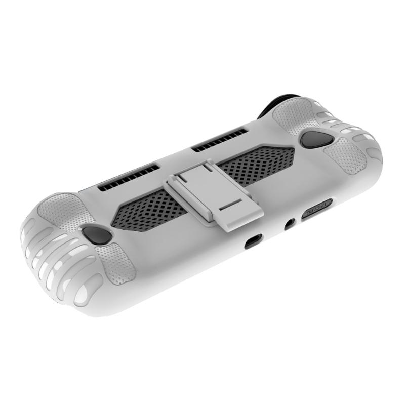 

Shockproof Flexible Silicone Cover Housing Sleeve With Anti Slip Grip And Multiple Angle Stand For Portable Game Device белый