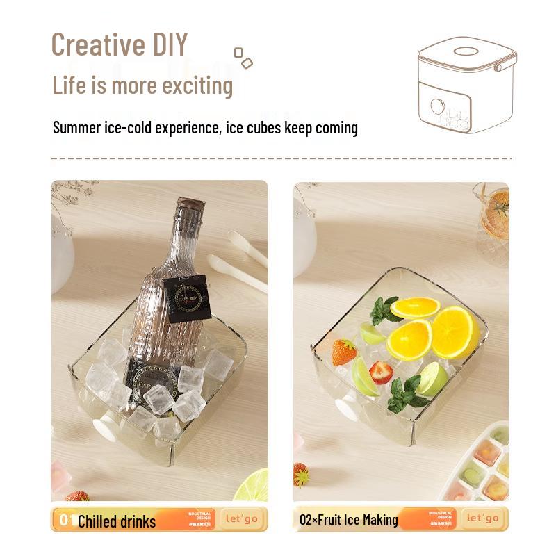 Tragbare Eiswürfelform mit großer Kapazität für Haushaltskühlschränke