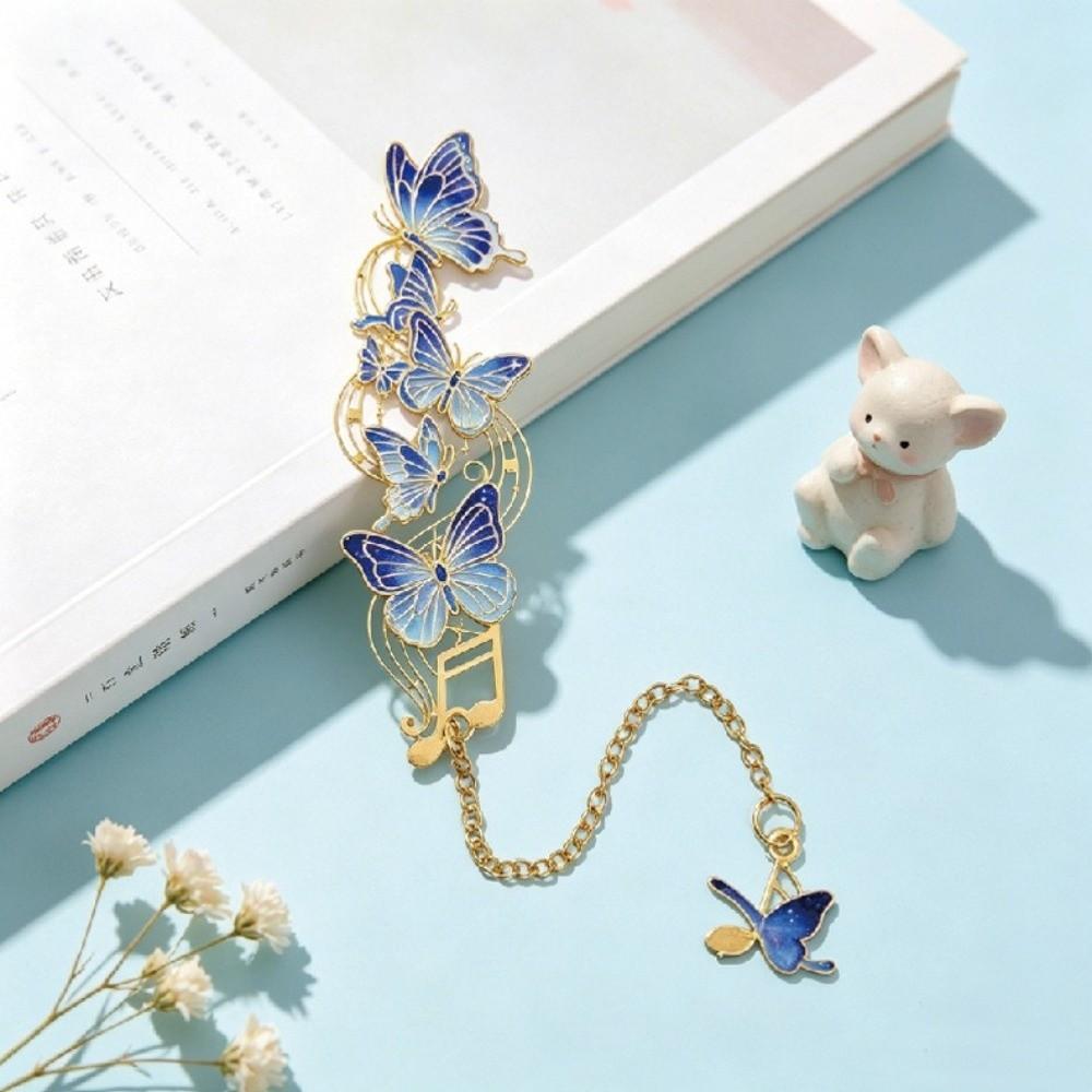 Sturdy Chain Butterfly Bookmark Hollow Out Decorative Bookmark Vintage Bookmark Bookstore