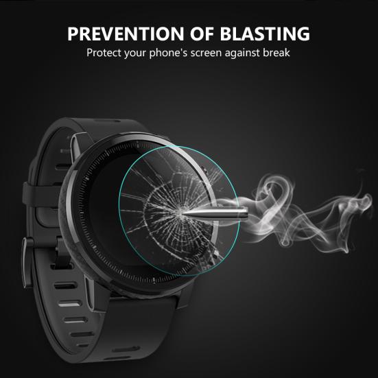 2Pcs Universal Tempered Glass Round 34-43mm Dial Watch Screen Protective Film