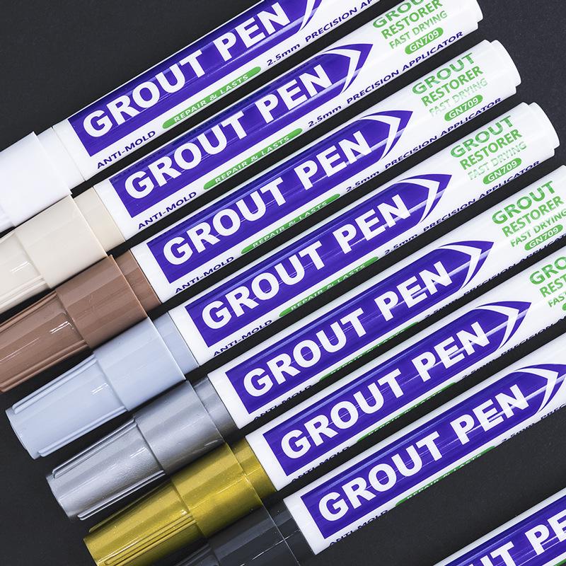 Guangna 709 Vattentät Snabbtorkande Reparationspenna för Kakelfogar - Fuktsäker Färgändring för Golvkaksfogar
