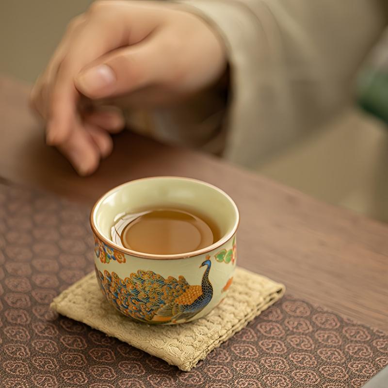 Jingdezhen Ru Kiln Tea Cups, Ceramic Tea Sets, Master's Cups, Customer's Cups, Opened Cups for Maintenance, Single Cup Tea