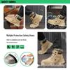 Męskie buty robocze ochronne Four Seasons: Odporny na zgniecenia, Odporny na przebicia, Wodoodporny, Lekki, Antypoślizgowy.