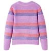 Pull-over rayé tricoté pour enfants lilas et rose 92/104/116/128/140