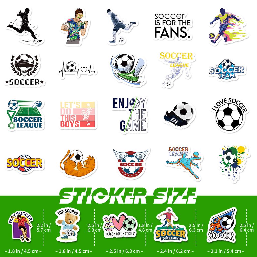 50 Graffiti Football Stickers World Cup Football Stars Waterproof Stickers Temu Stickers