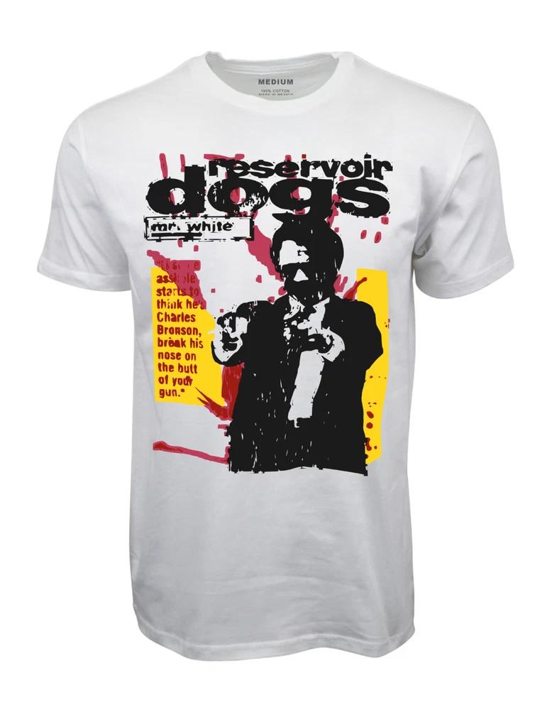 1992 Mr White Reservoir Promo Graphic White TShirt S