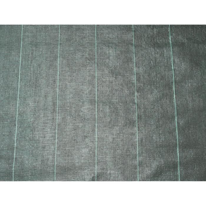 Black Landscape Weed Control Fabric 3.30 X 5 M, UV Treated, 100 G/m² - Weed Barrier Ground Cover