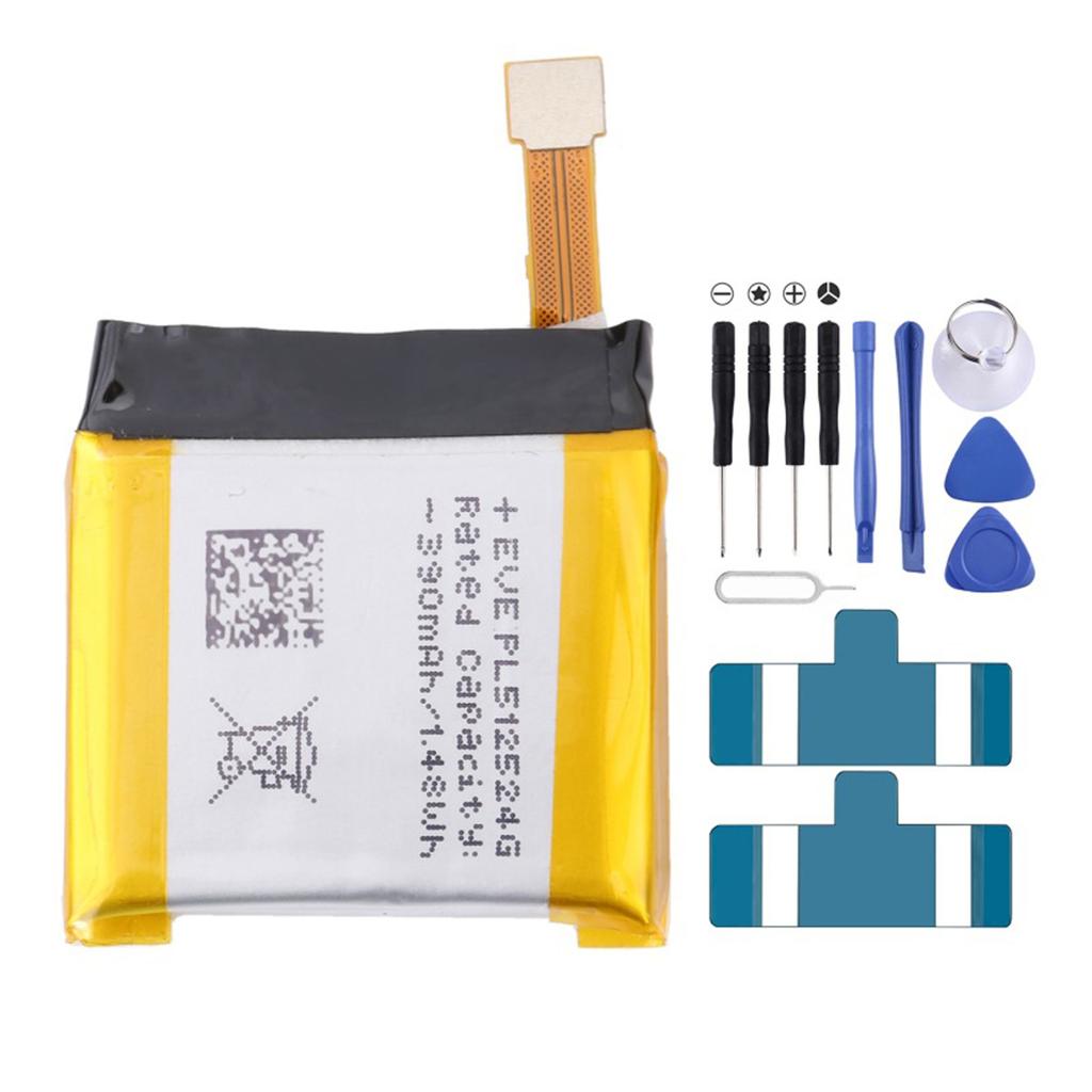 390mAh 1.48Wh PL512524G Battery For Verge Lite Gtr A1918 A1808 A1801 A1811 Intelligent Watch Batteries Accessories