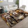 1PC Custom Name Pit Bulls: Strength Loyalty Theme Floor Mat Ideal for Living Room, Game Rooms, Office, Bedroom,Floor Mat Playful Design