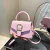 Portable small square bag fashionable and beautiful spring new light luxury simple niche design retro shoulder messenger bag