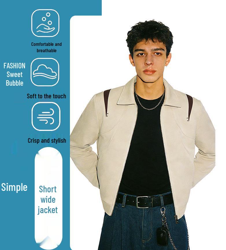 ARES Retro American Style Lapel Jacket - Spring Arrival Men's Shoulder Coat