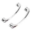 1 Pair Chrome Interior Door Pull Handle Universal LWH106 Wearproof Inside Door Handle Replacement for Classic Cars Tudor