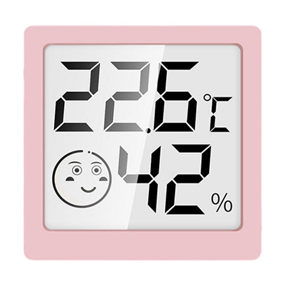 

ЖК-дисплей Электронный цифровой измеритель температуры и влажности воздуха Внутренний наружный термометр Гигрометр Метеостанция Датчик Датчик Умный дом CHINA розовый