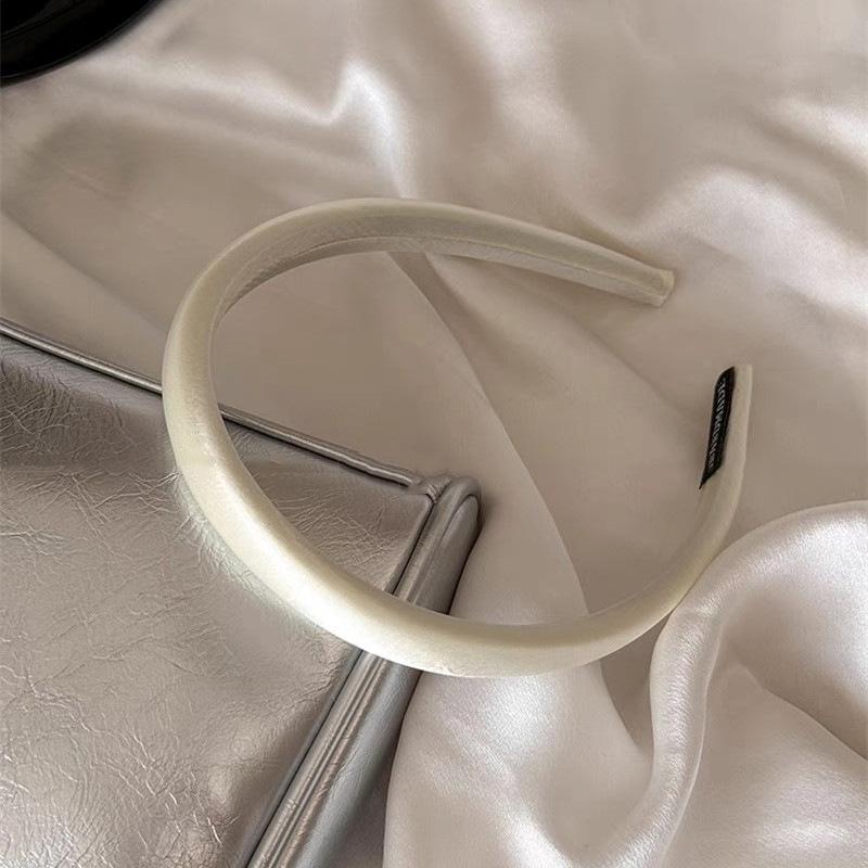 Red headband for women, wide-brimmed, hair-pressing, face-washing headband, high-end, stylish, fashionable headwear, hairpin headband